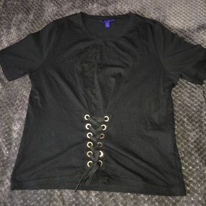 Aeropostale black cropped shirt
